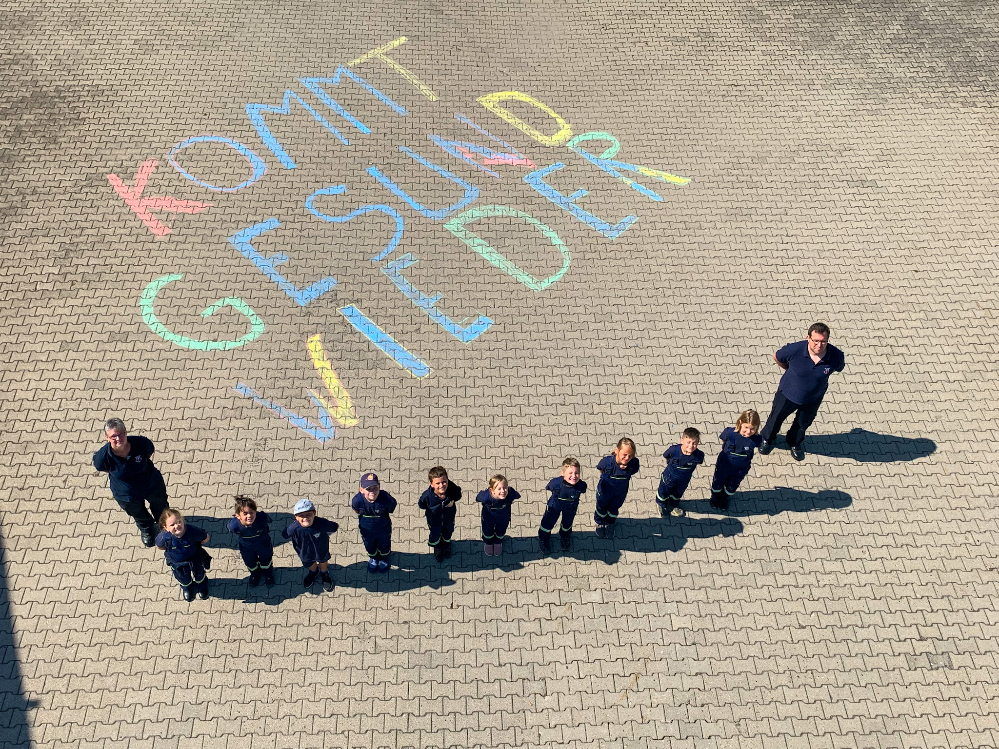 Die Mini-Retter wünschen Viel Erfolg